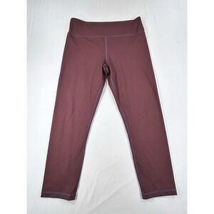Zyia Active Leggings Women's 16-18 Brown Athletic Gym Yoga Pants Ankle Stretch